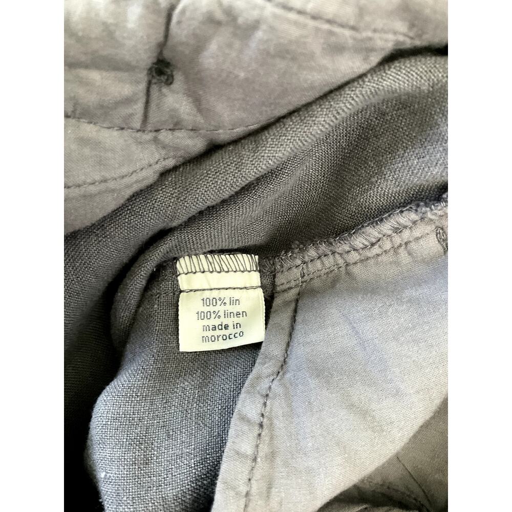 Hartford Women's 100% Linen Gray Tapered Pants Size 2 Made in Morocco NWT - Picture 5 of 6